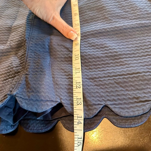 Lilly Pulitzer Navy Scalloped Hem Skort - Picture 4 of 5